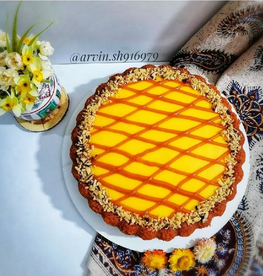 عکس تارت کیک کرمدار 