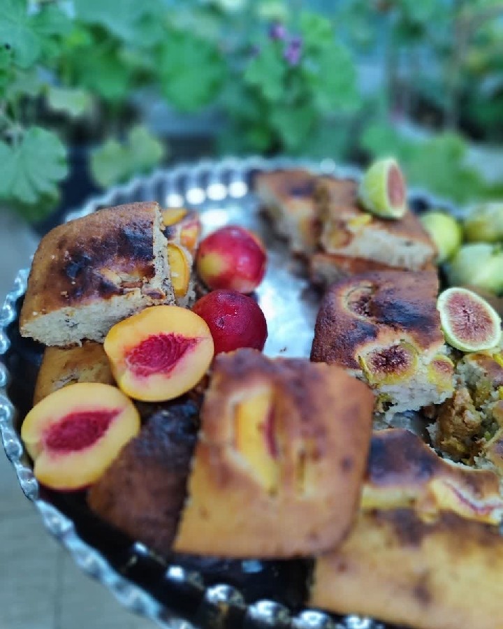 عکس کیک هلو