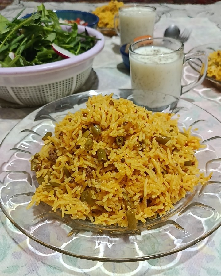 عکس لوبیا پلو