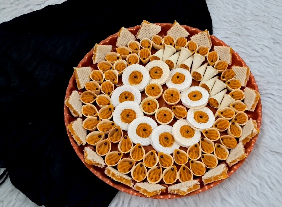عکس حلوای زعفرانی 