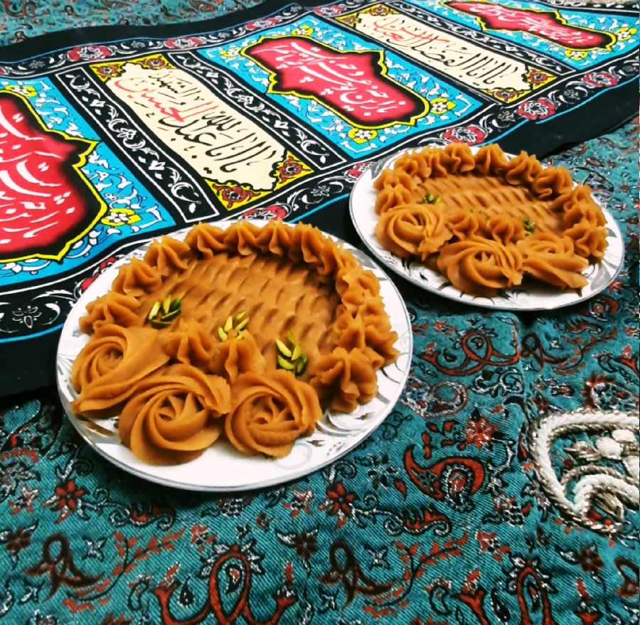 عکس حلوای سه آرد مجلسی