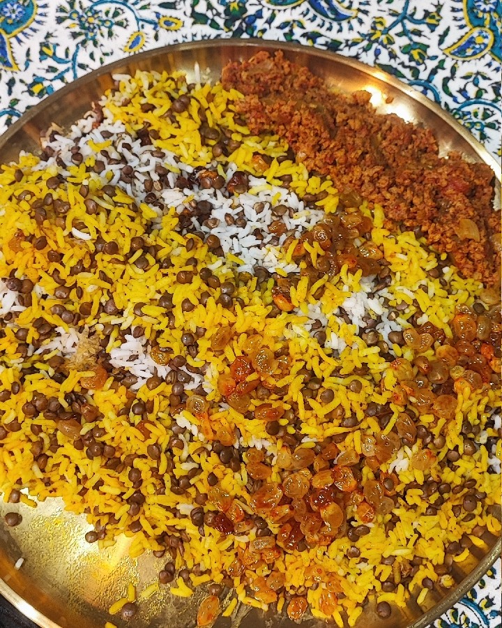 عکس عدس پلو