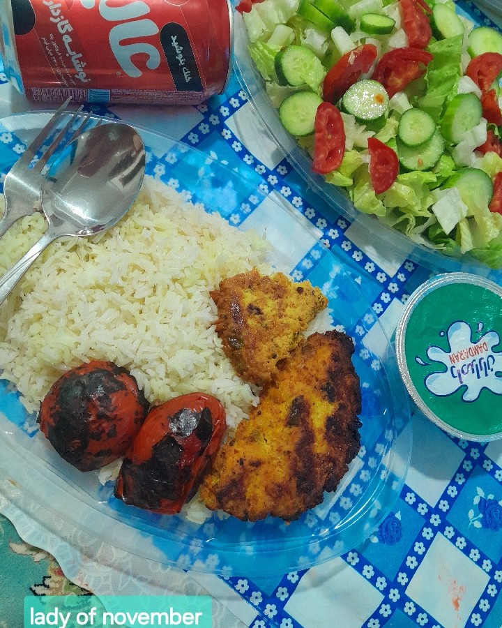 عکس کباب تابه ای مرغ