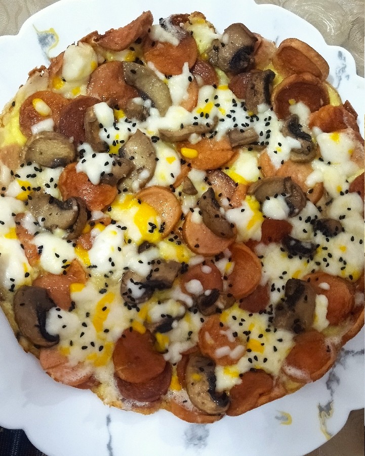 عکس املت پیتزایی