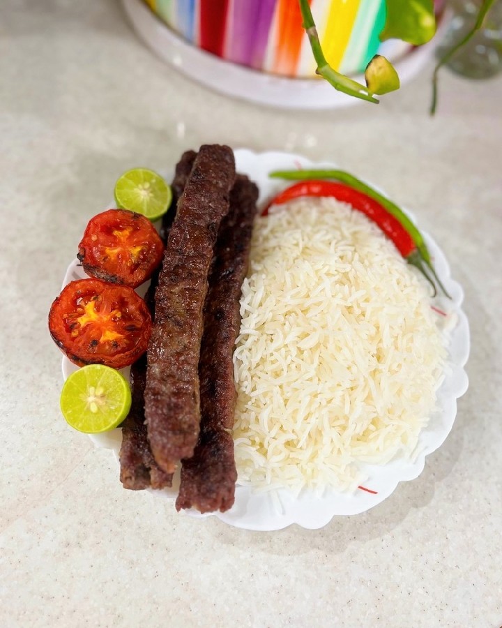 عکس چلو کباب کوبیده 