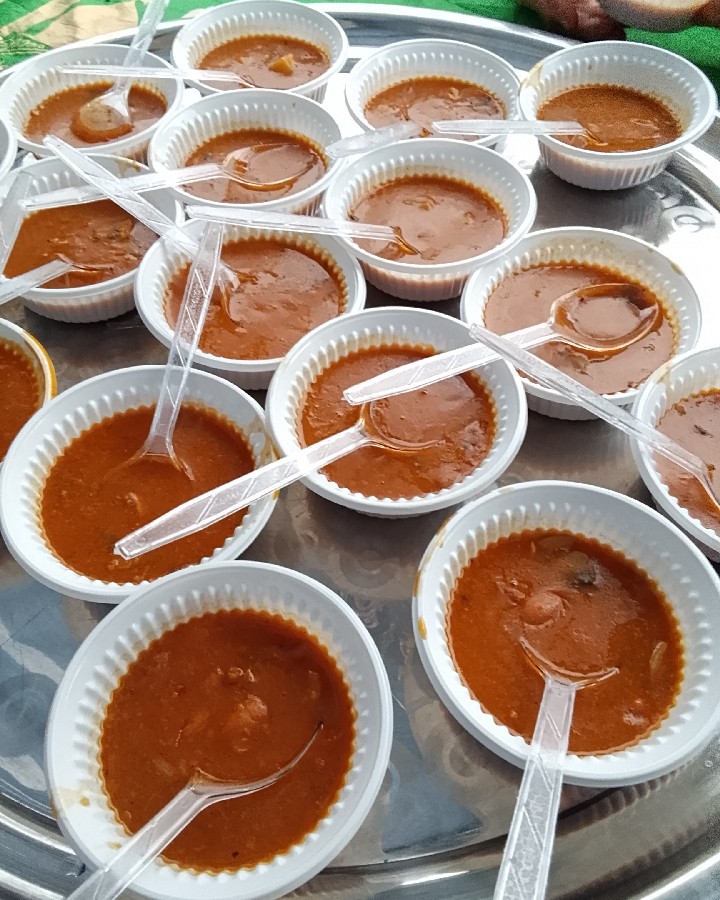 عکس خوراک لوبیا و قارچ 