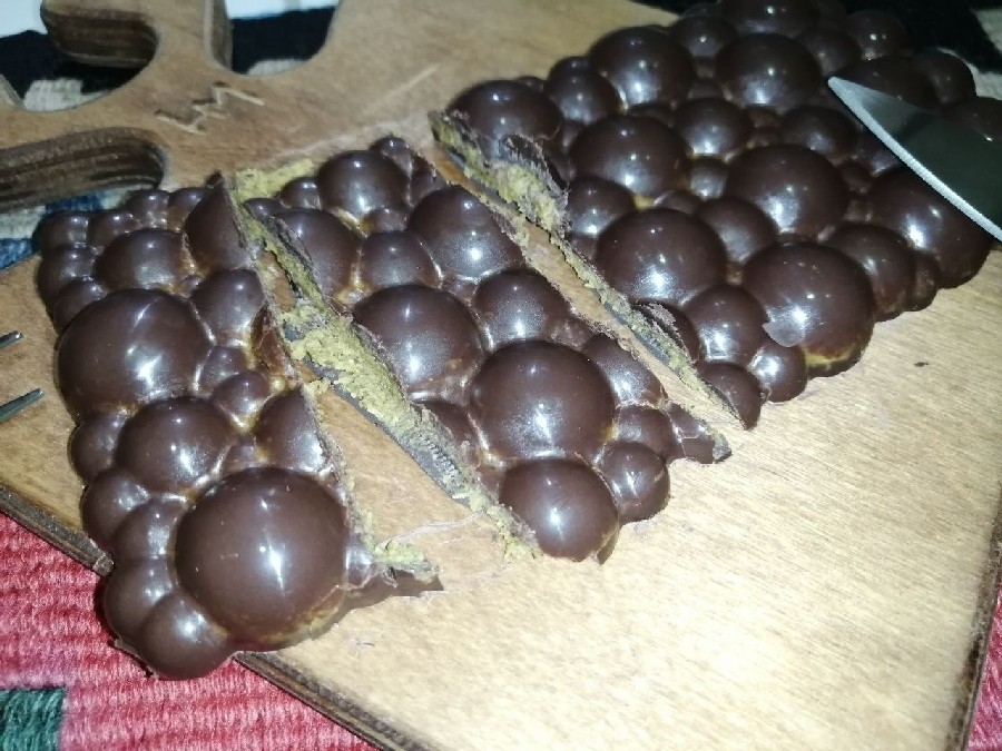 عکس اسلایس کنافه پسته از دستور پخت خانم فرشته صادقیان ممنونم عزیزم لطف کردی مهربانم عالی بود ??