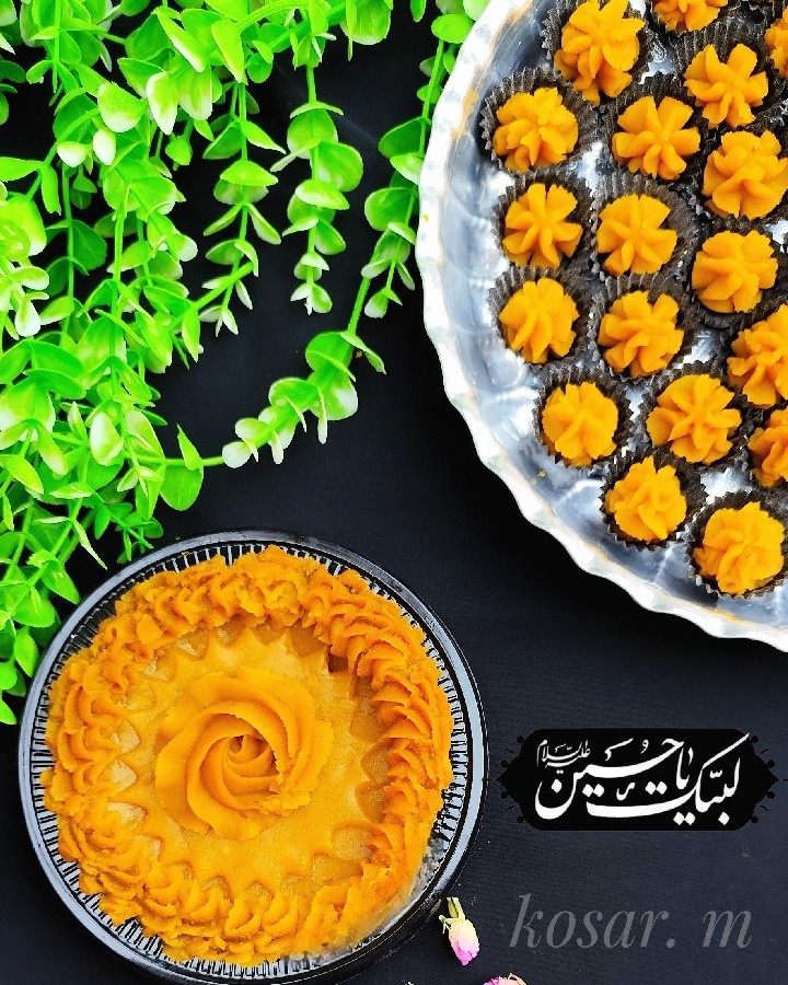 عکس حلوا زعفرانی