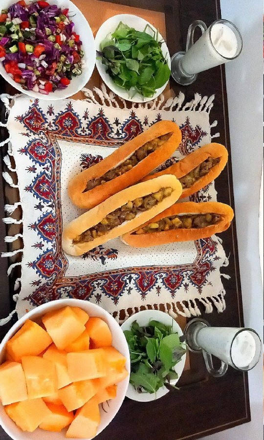 عکس ساندویچ جگر مرغ 