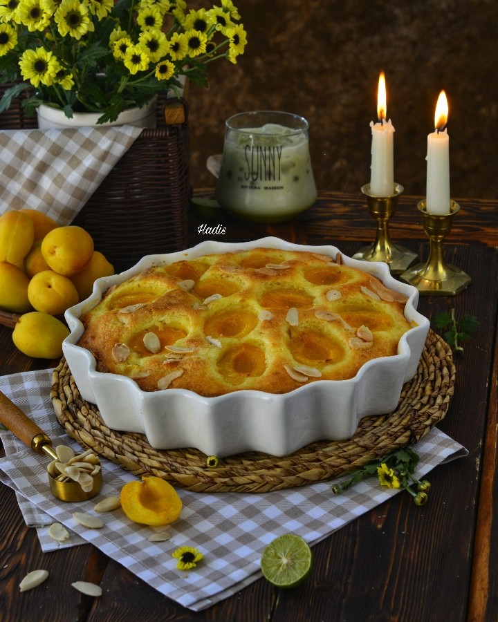 عکس کیک زردآلو