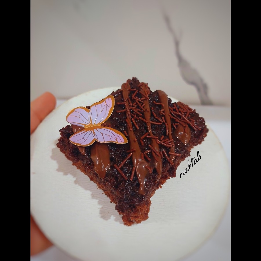 عکس کیک خیس شکلاتی 