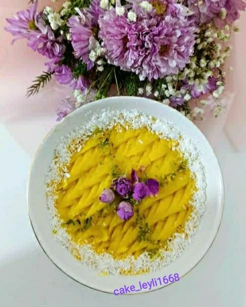 عکس حلوا زعفرانی ✨