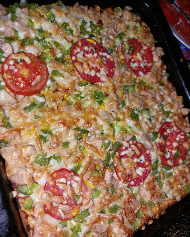 پیتزا با خمیر خانگی?