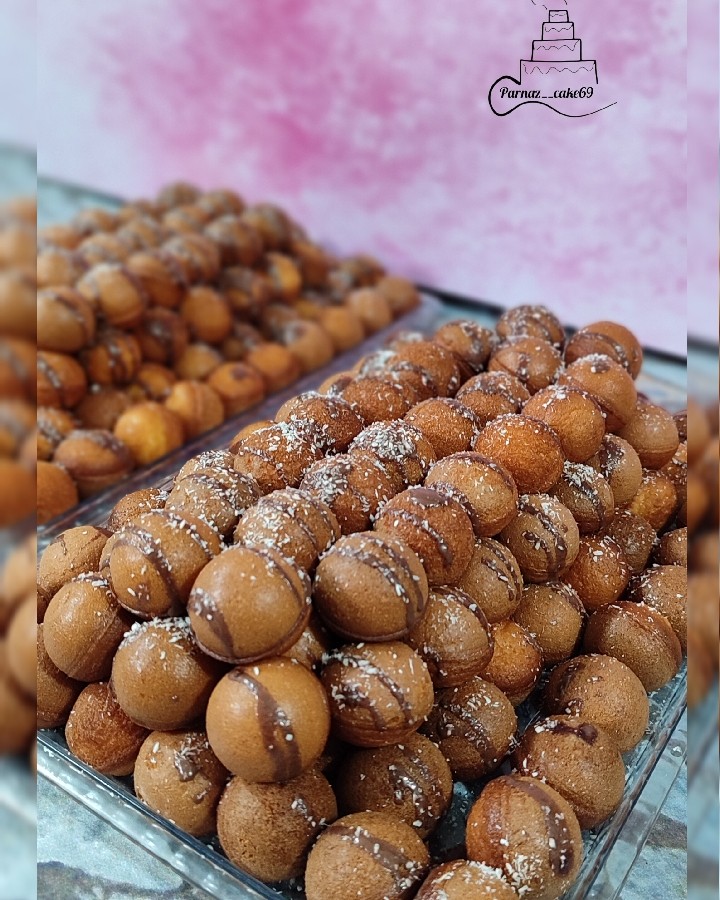 عکس دونات کیک میکری 
بدون سرخ کردن 
