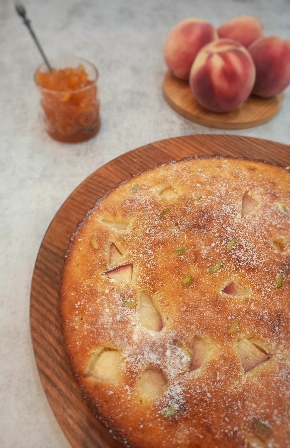 عکس کیک هلو