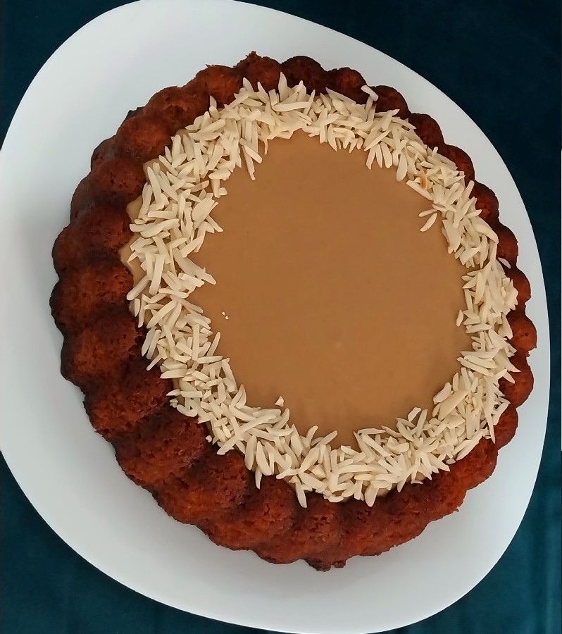 عکس کیک خیس نسکافه ای