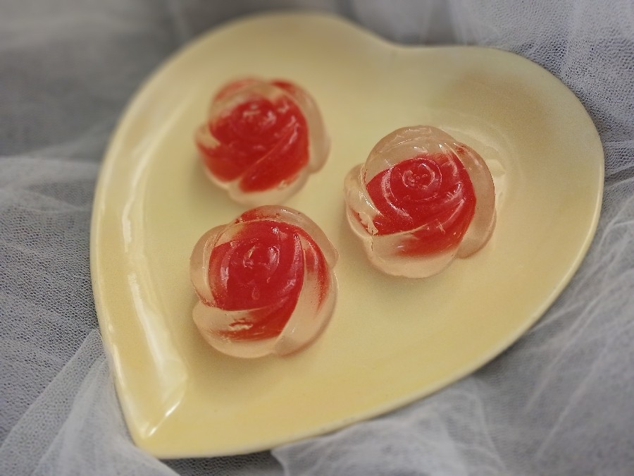 عکس ژله ویترینی گل رز