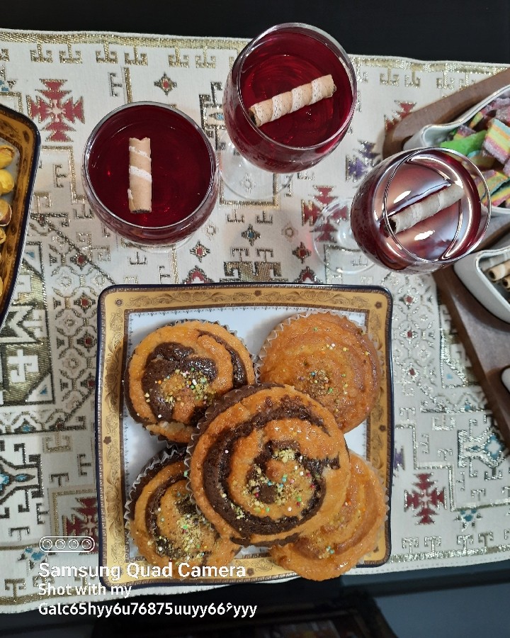 عکس کیک مکرون یا پای نارگیل