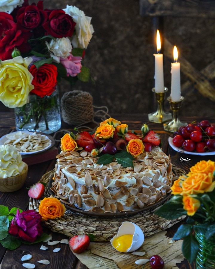 عکس کیک بادام آمریکایی