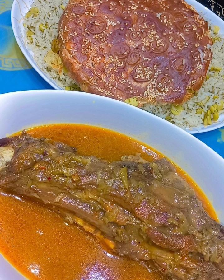 عکس باقالی پلو با گوشت