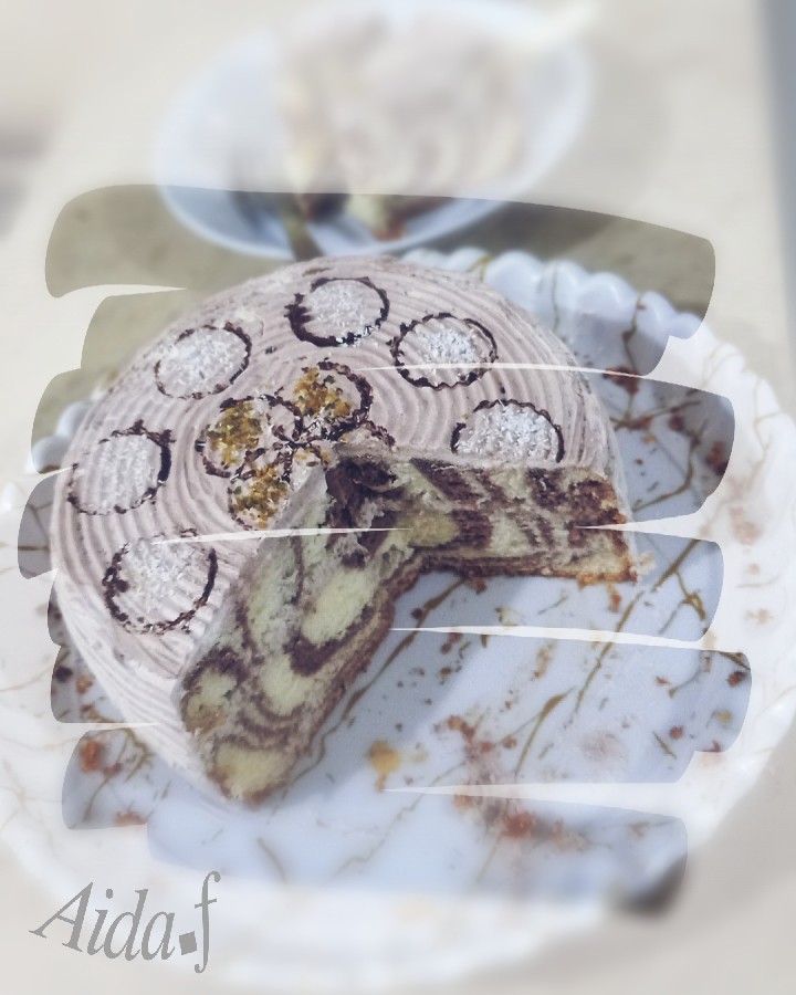 عکس کیک زبرا