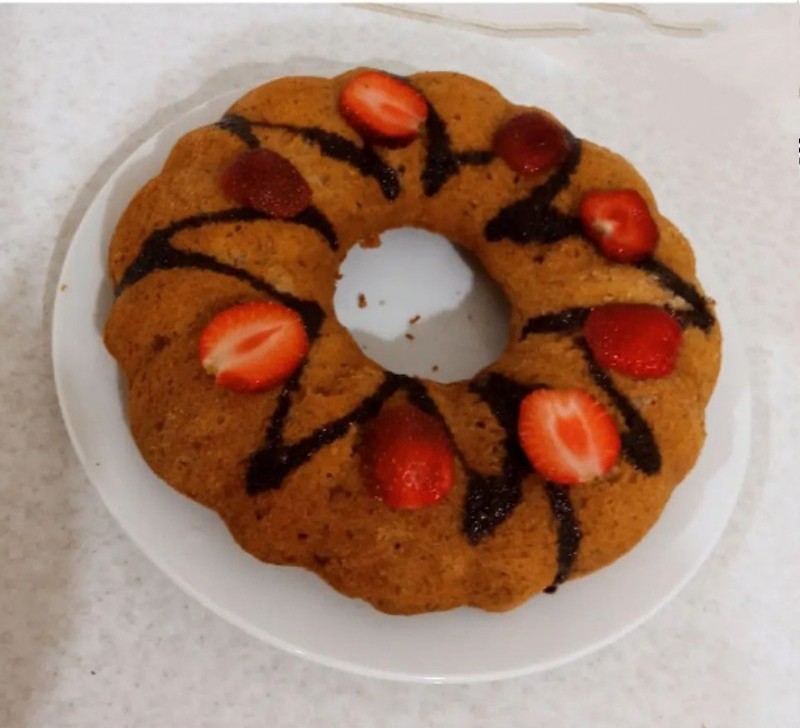 عکس کیک توت فرنگی 