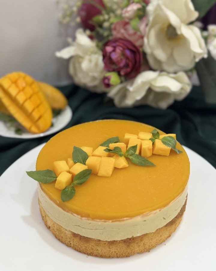 عکس چیز کیک انبه 