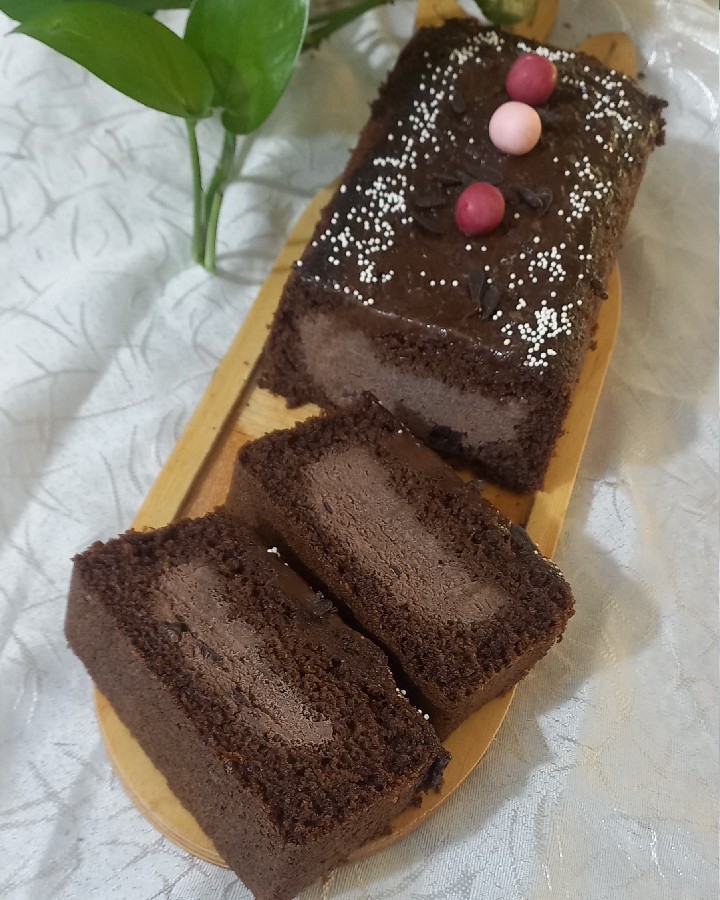 عکس کیک بستنی شکلاتی