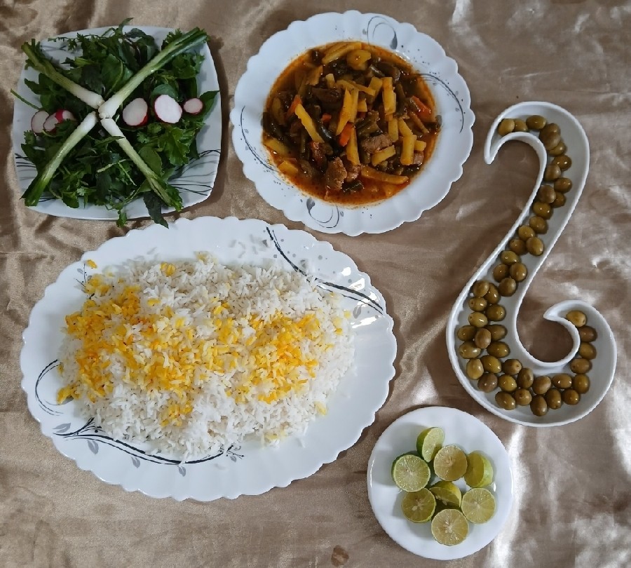 عکس خوراک لوبیا سبز 