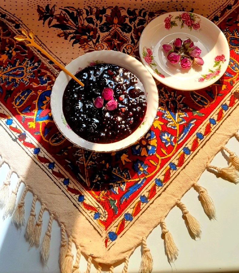 عکس مربای تمشک جنگلی 