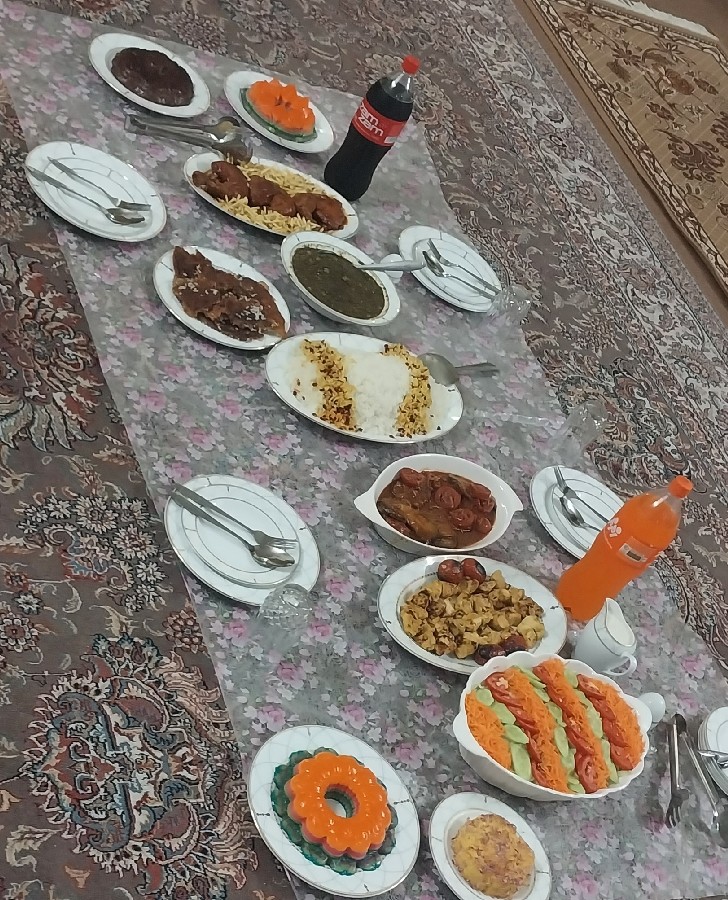 عکس سفره مهمانی 