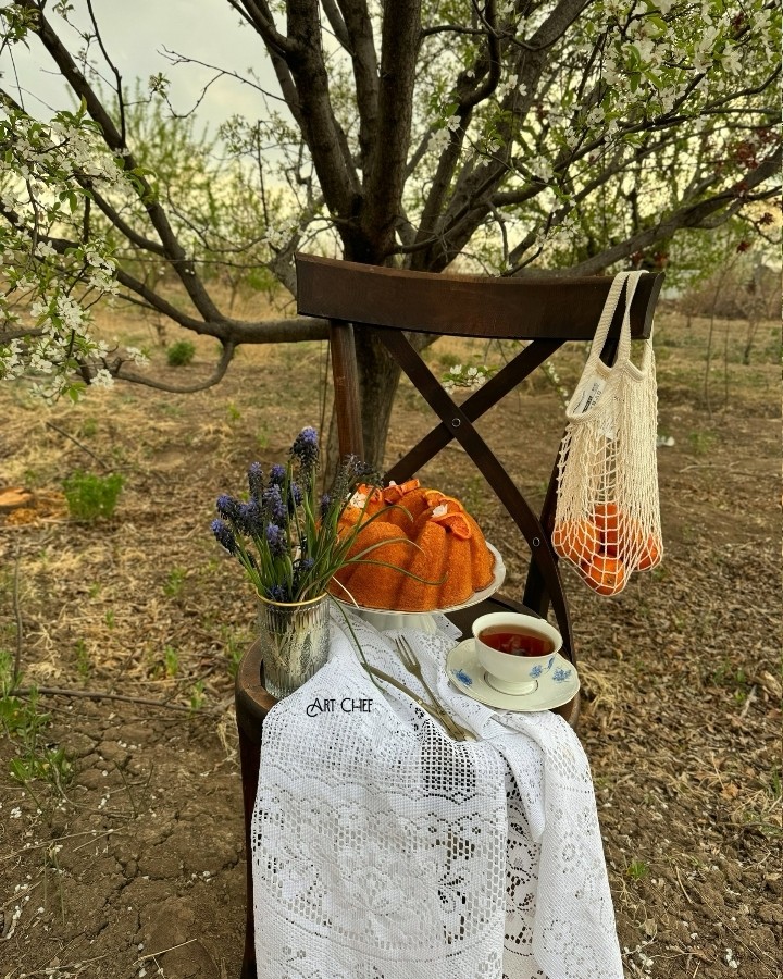 عکس کیک پرتقال