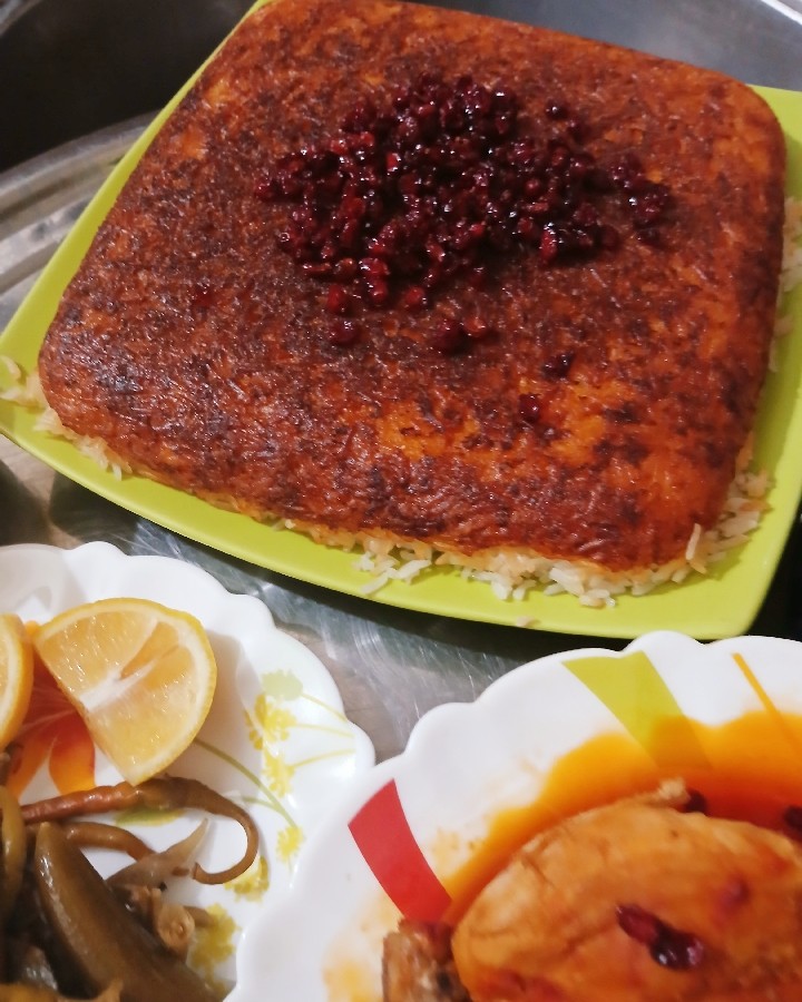 عکس تهچین خوشمزه