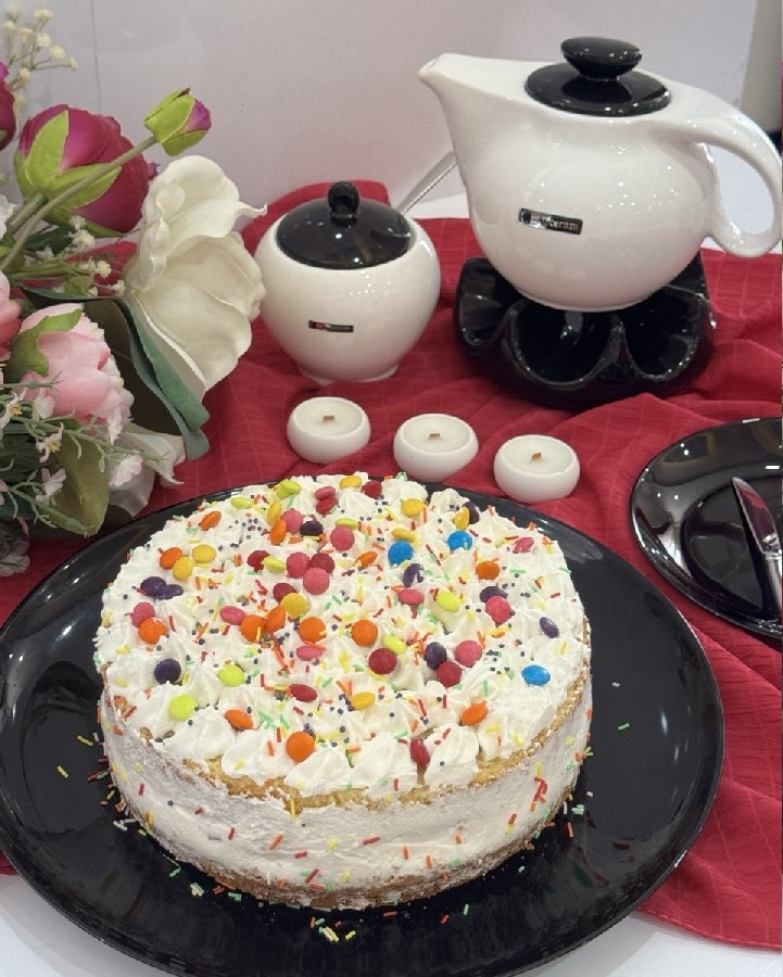 عکس کیک خامه ای