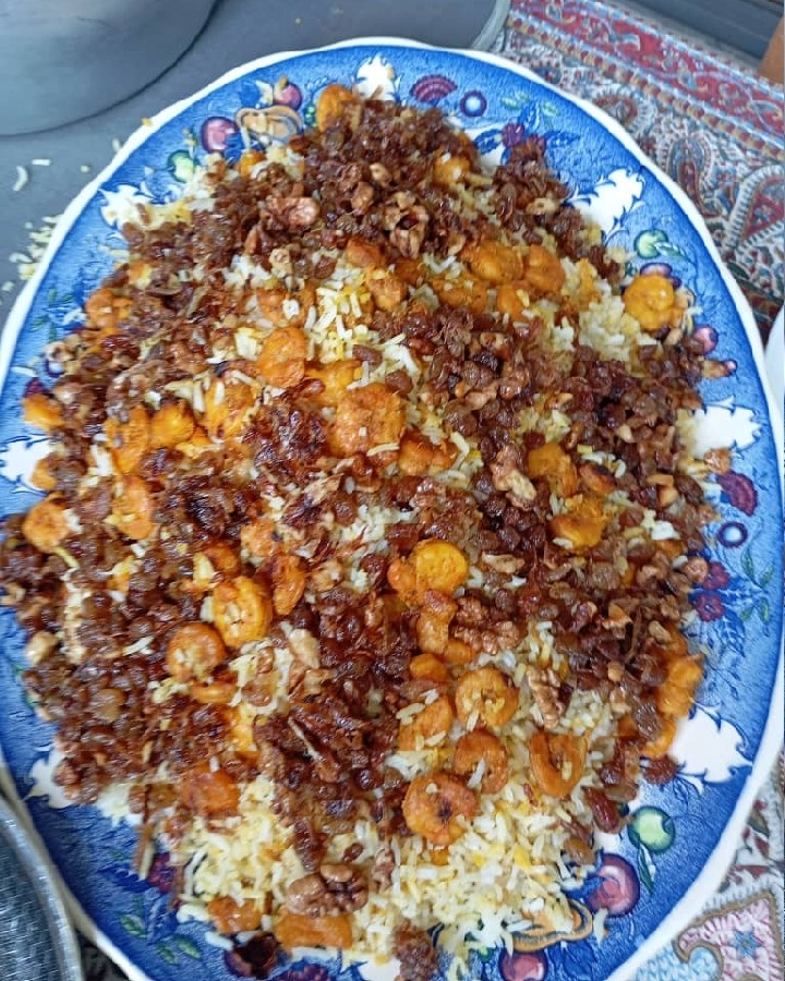 عکس بفرمائید میگو پلو خواهر گلم