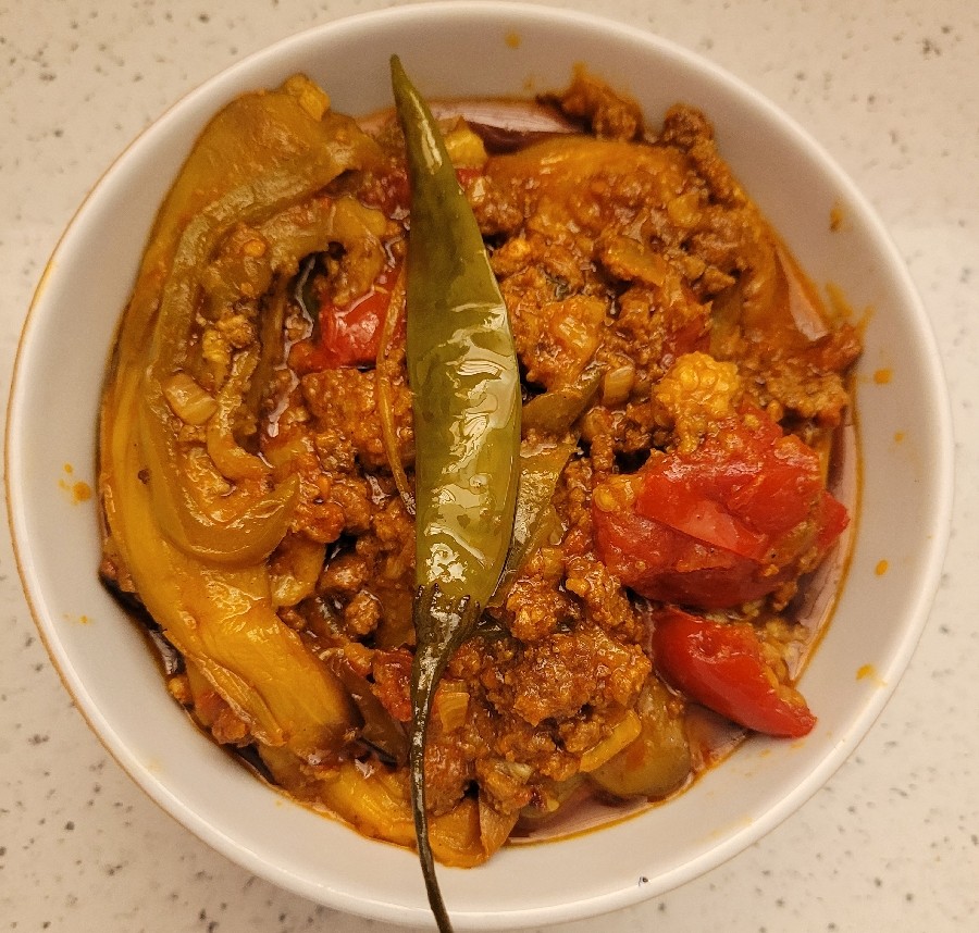 عکس خوراک واویشگای بادمجان
