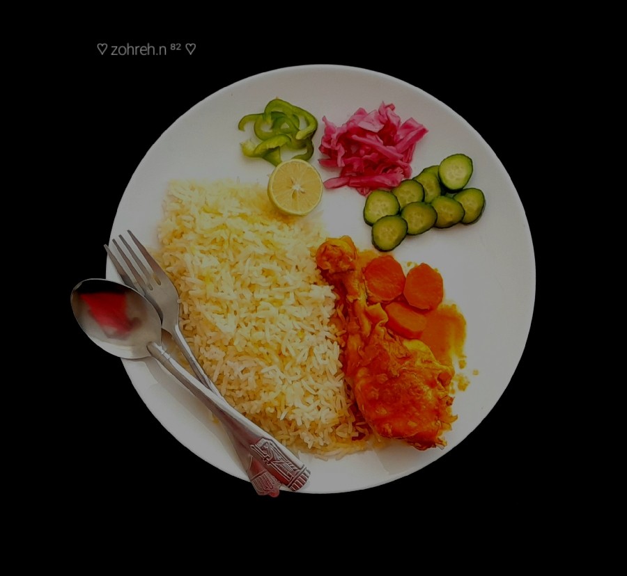 عکس چلو مرغ