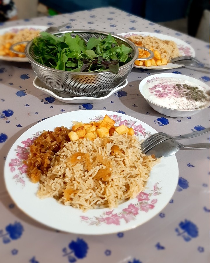 عکس عدس پلو ایرانی