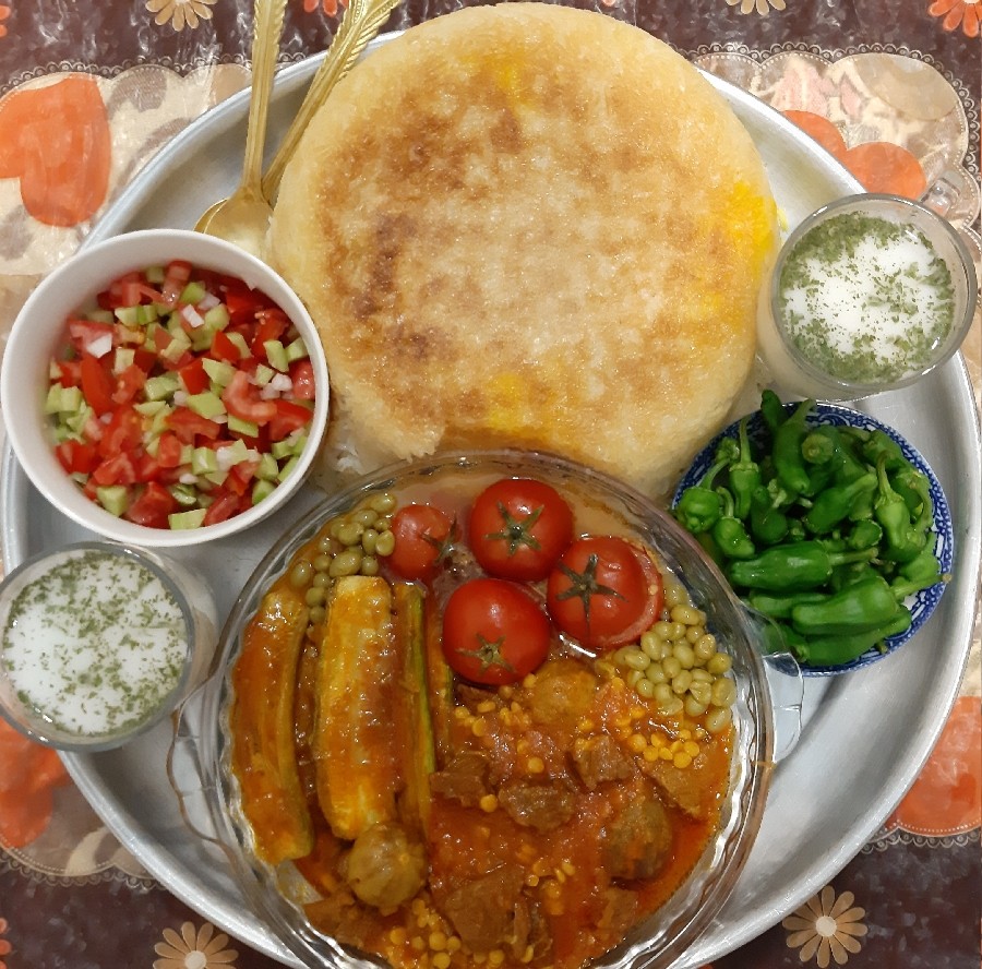 عکس خورش کدو سبز