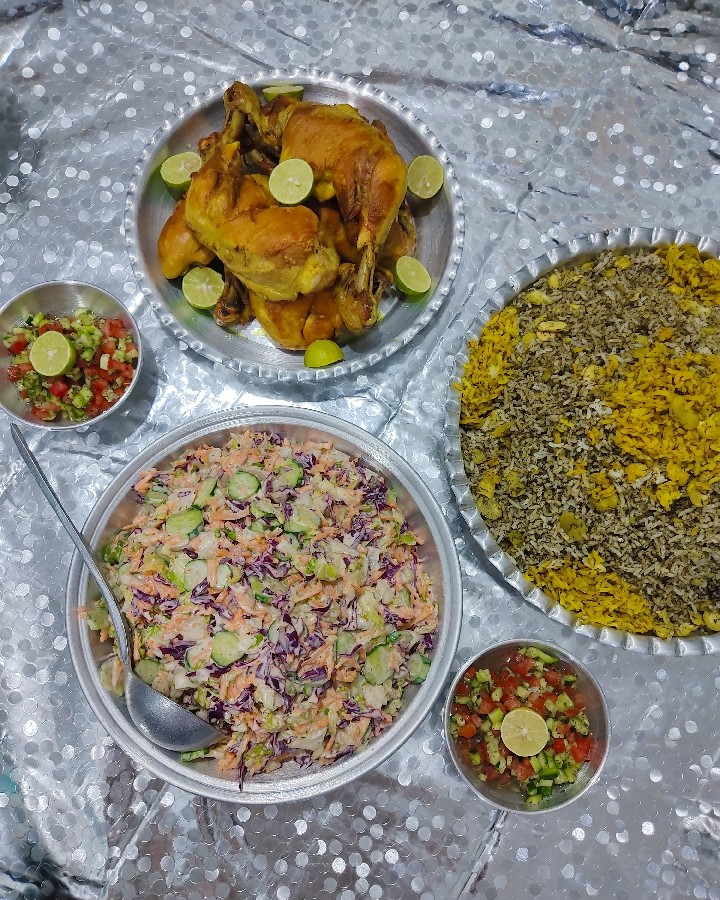 عکس باقالی پلو با مرغ...ورق بزنید 