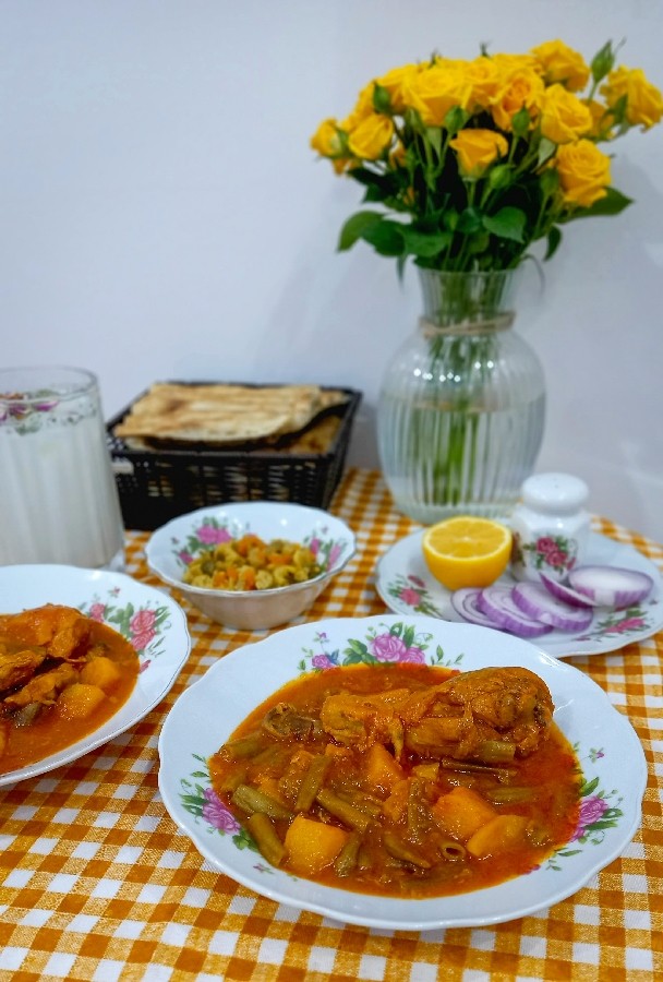 عکس خورش لوبیا سبز
