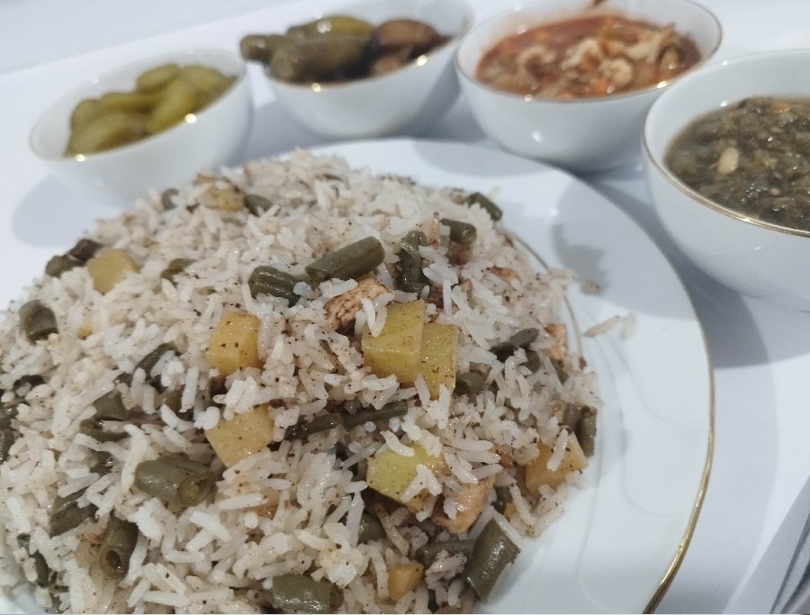 عکس قاتی پلو(قیمه پڵاو)