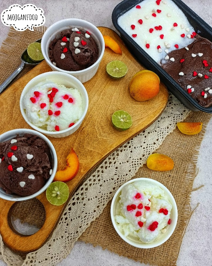 عکس بستنی سنتی وانیلی