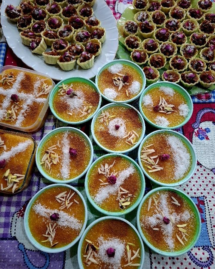 عکس حلوا وشله زرد خیراتی من برای پدر نازنینم ممنون میشم فاتحه بفرستید