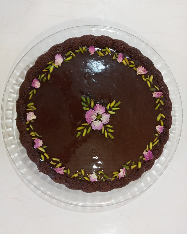 عکس کیک خیس شکلاتی