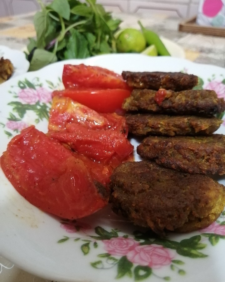 عکس کباب تابه ای # جاتون سبز