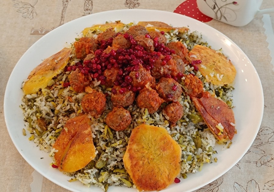 عکس شوید باقالی پلو 