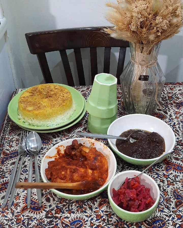 عکس فسنجون و مرغ