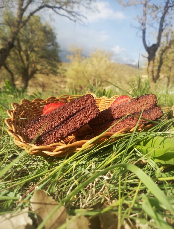عکس کیک شکلاتی با رویه موکا