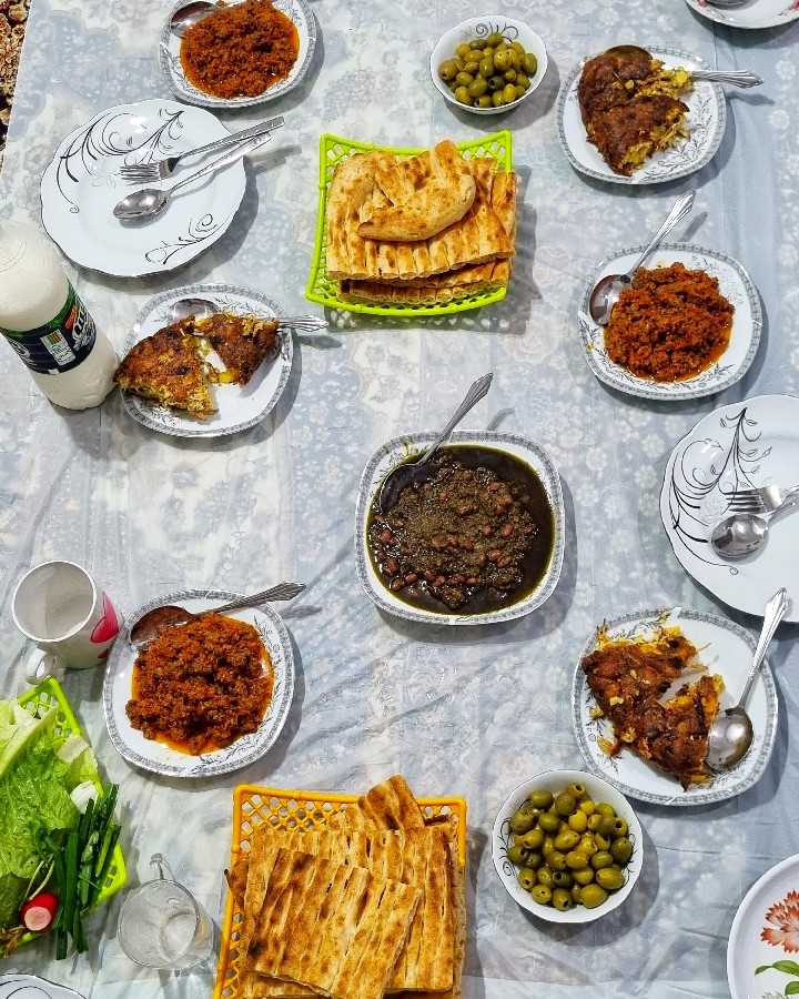 عکس سفره شام